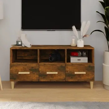 Televizní stolek vidaXL TV skříňka 102 x 36 x 50 cm kompozitní dřevo [812604] Barva: kouřový dub