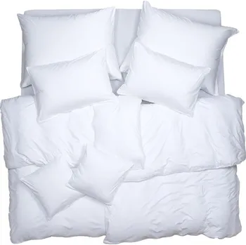 Povlečení SCANquilt povlečení JERSEY UNI bílá 140 x 220/70 x 90 cm