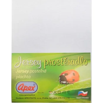 Prostěradlo Apex® Jersey prostěradlo Apex - Jednolůžko 90 x 200 cm - Bílá