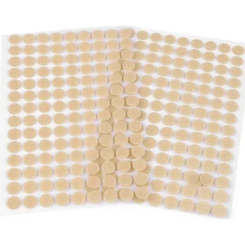 Suchý zip samolepicí kolečka 10 mm sv. béžová