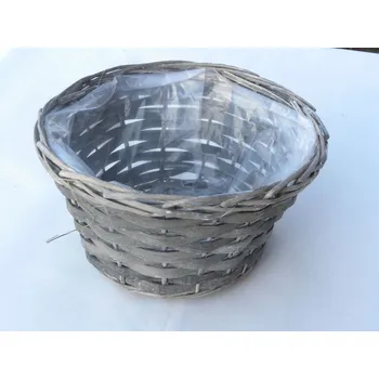 Košík na láhev košík šedý