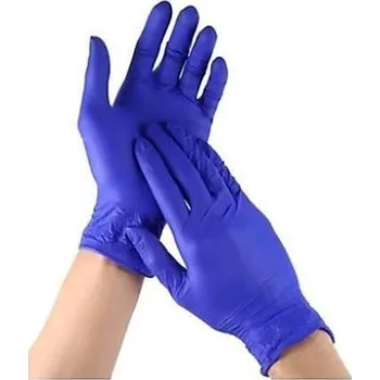 Vyšetřovací rukavice Ochranné rukavice, fialová, jednorázové, nitrilové, vel. XL, 100 ks, nepudrované