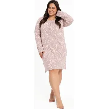Dámská noční košile Dámská noční košile Taro 3007 Gabrielle růžová 3XL