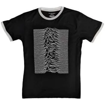Zahraniční hudba Merch Joy Division: Joy Division Unisex Ringer T-shirt: Unknown Pleasures (back Print) (large) L