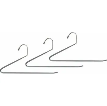 Ramínko Compactor Sada kovových ramínek na kalhoty 34 cm, 3 ks, šedá