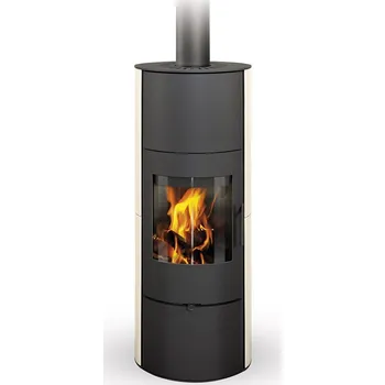 Krbová kamna ROMOTOP EVORA 01 akumulační krbová kamna 2,0-6,5kW, bílá matná