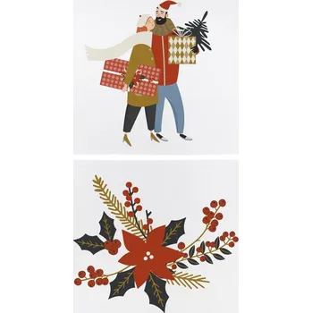 prostírání Látková prostírání s vánočním motivem v sadě 2 ks 35x45 cm Christmas Star – Butter Kings ID_1586174