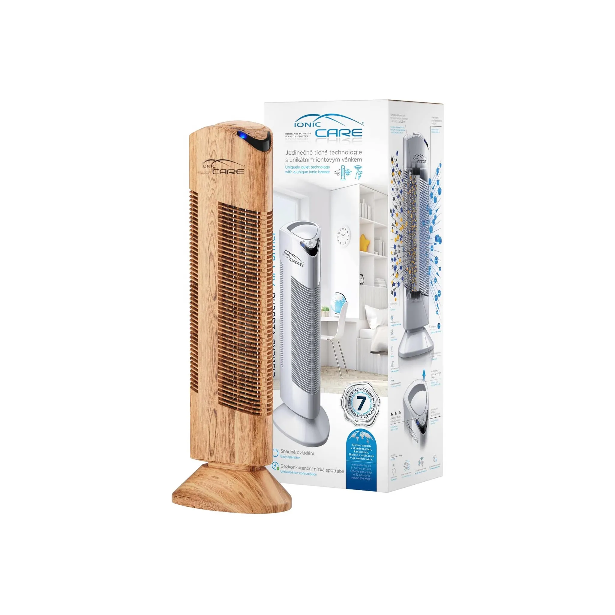 Fotografie 6 - Čistička vzduchu Ionic-CARE Triton X6 dekor dřeva