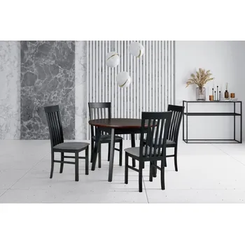 Jídelní set Jídelní set 4+1 René 2 Vyberte Tkaninu:: Tkanina 3, Vyberte Moření:: Komplet ořech