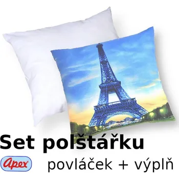 Povlak na polštářek Apex® produktová řada 3D 3D povláček na polštářek Apex - Aifelka - set Polštářek s výplní + Povláček