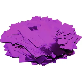 Konfeta Tcm Fx metalické obdélníkové konfety 55x18mm, růžové, 1kg