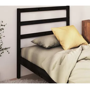 vidaXL Čelo postele 95 x 4 x 100 cm masivní borovice [822233] Barva: Černá