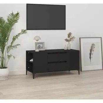 Obývací pokoj vidaXL TV skříňka 102x44,5x50 cm kompozitní dřevo [819609] Barva: Černá