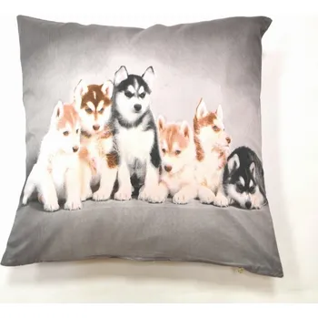 Povlak na dekorativní polštářek Apex® produktová řada 3D 3D povláček na polštářek Apex - Štěňata - Povláček na polštářek