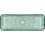 Zelený skleněný servírovací talíř 14x38 cm Kusintha – Bitz ID_1569050