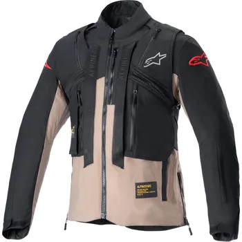 Moto bunda Bunda TECHDURA, ALPINESTARS (černá/hnědá) 2026 (Velikost: L)