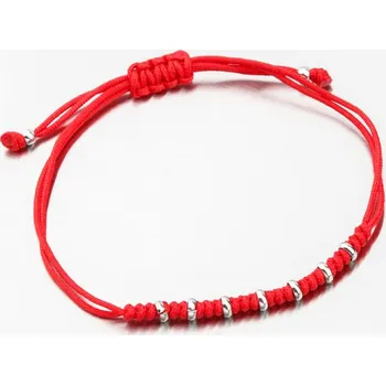 Náramek Náramek stříbro 925 provázkový BST-14546 délka 19 cm