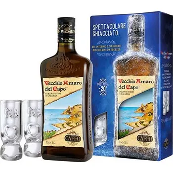Likér Vecchio Amaro del Capo + 2x sklenička 0,7 l