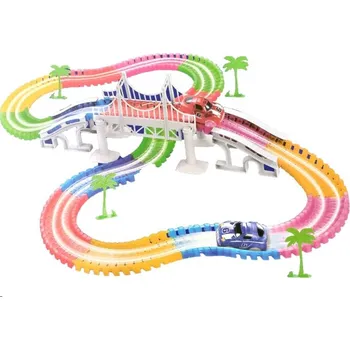 autodráha Flex Track variabilní dráha svítící 224 ks