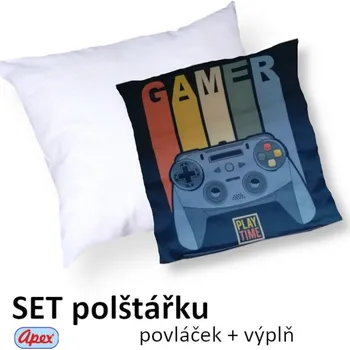 Dekorativní polštářek Apex® produktová řada 3D 3D povláček na polštářek Apex - Play - Polštářek s výplní (100% pes kuličkové duté vlákno)