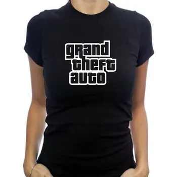 dámské tričko GRAND THEFT AUTO-Logo L Bílá