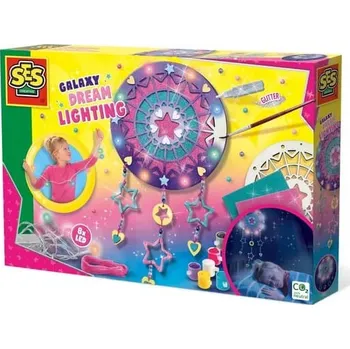 kreativní sada GALAXY - výroba svítícího lapače snů