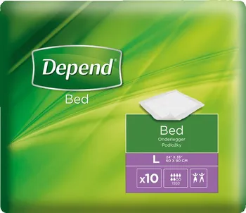 Absorpční podložka Kimberly Clark Depend Bed Inkontinenční podložky L 60 x 90 cm 10 ks
