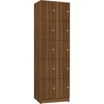 TRITON šatní skříň lamino s 10 boxy T1970, dekor ořech + doprava zdarma