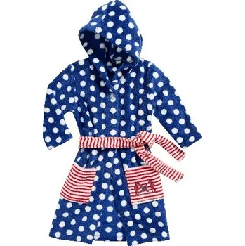 Dívčí župan Playshoes dětský župan modrý puntík