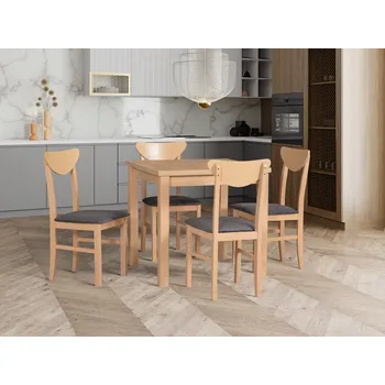 Jídelní set Jídelní set 4+1 Tadeáš Vyberte Tkaninu:: Tkanina 36, Vyberte Moření:: Komplet ořech