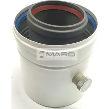 Kouřovod Brilon Serio Kus přímý koaxiální s odvodem kondenzátu 80/125 mm, 52109401