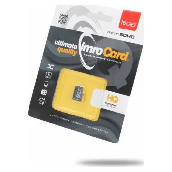Paměťová karta Karta Imro MicroSDHC 16 GB Class 10 UHS-I/U1 (KOM000669)