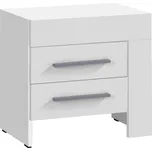 CEZAR b | noční stolek 21 | PRAVÁ | 50 cm | bílá