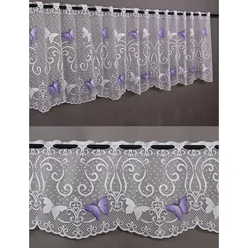 Záclona motýl fialový 60cm