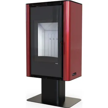 Krbová kamna Krbová kamna DEFRO HOME SOLUM TOP - červená