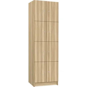 Šatní skříň TRITON šatní skříň lamino s 8 boxy T1970, dekor jasan Blonde Surfside + doprava zdarma