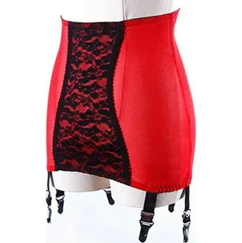 Podvazkový pás Zeštíhlující podvazkový pás, M-XL Barva/velikost: Červená L/XL