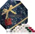 Svíčka Yankee Candle Vánoční adventní kalendář věnec čajové svíčky 24 ks + svícen
