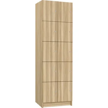 TRITON šatní skříň lamino s 10 boxy T1970, dekor jasan Blonde Surfside + doprava zdarma