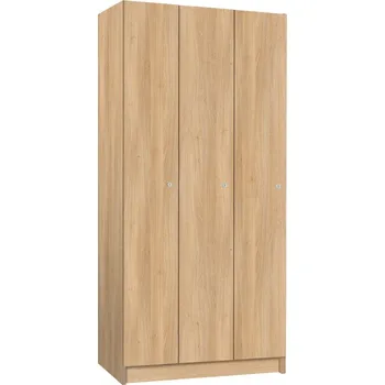 TRITON šatní skříň lamino 3-dveřová T1970, dekor dub Nagano + doprava zdarma