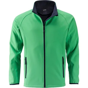 Pánská vesta Pánská Softshell bunda Promo JN1130 Barva: Zelená / modrá námořní, Velikost: XXL