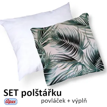 Polštář Apex® Povláček na polštářek Apex Microtop - Dixi - Polštářek s výplní (100% pes kuličkové duté vlákno)
