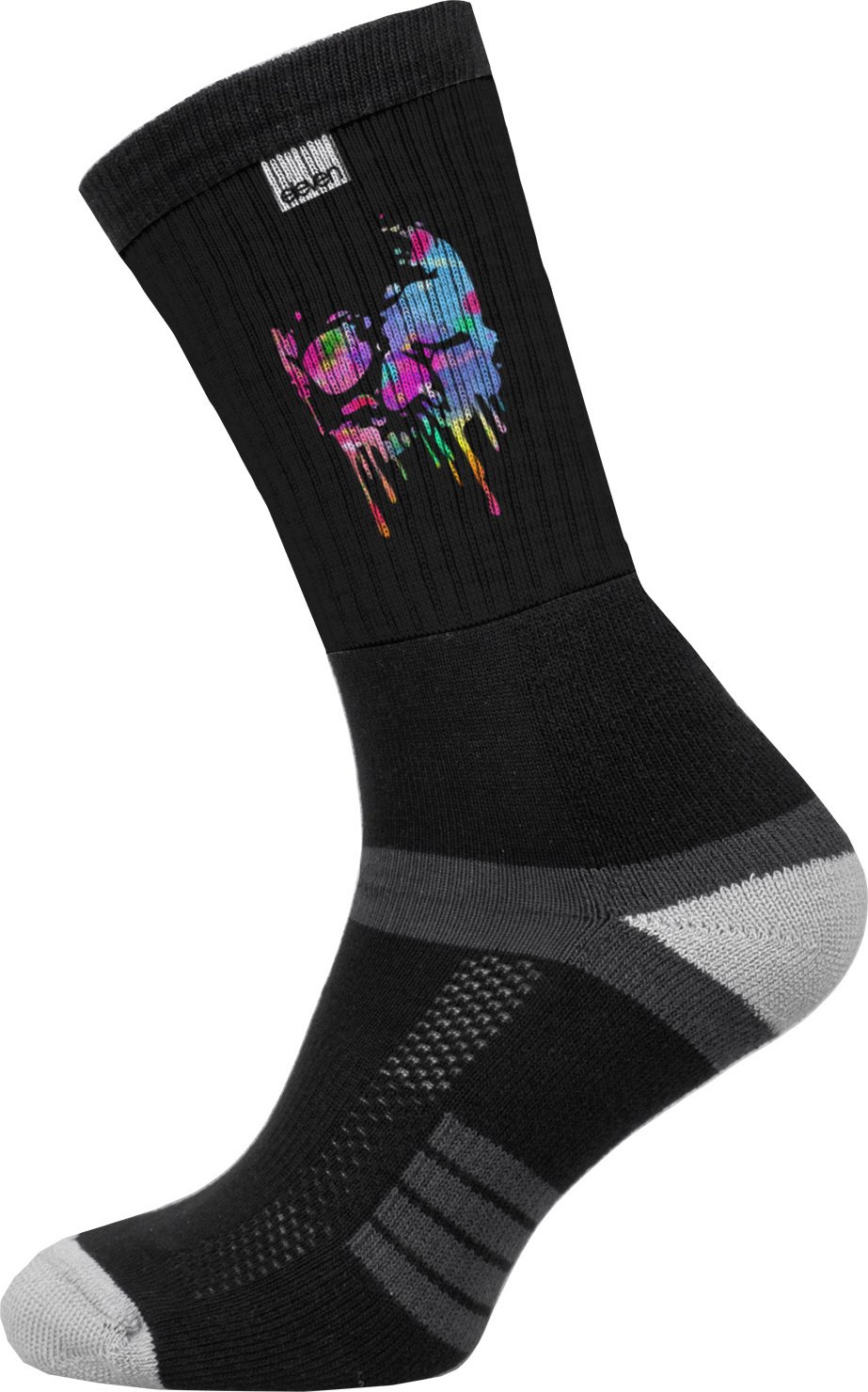 Ponožky ELEVEN Suba Skull Paint Black Velikost: XL (45-47)