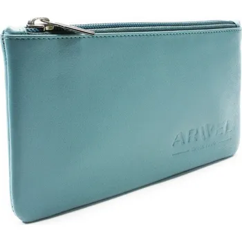 Světle modrá kožená etue Kaylee