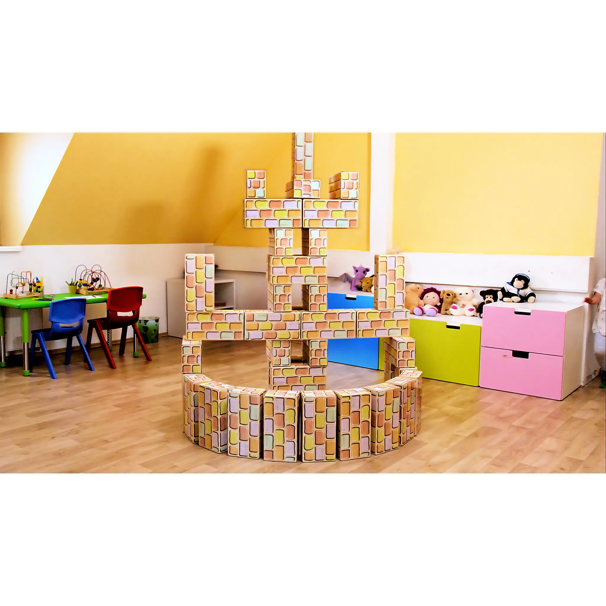 Fotografie 6 - Ostatní stavebnice Cihličky pro dětičky stavebnice 24 cihliček