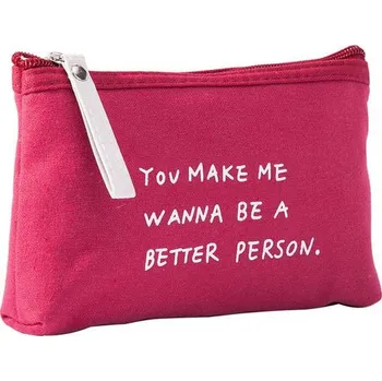 Kosmetická taška Barevná plátěná kosmetická taška - Červené