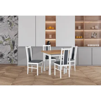 Jídelní set Jídelní set 4+1 Teodor Vyberte Tkaninu:: Tkanina 30, Vyberte Moření:: Komplet ořech