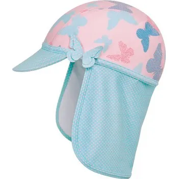 Dívčí plavky Čepice s kšiltem proti slunci Playshoes motýl