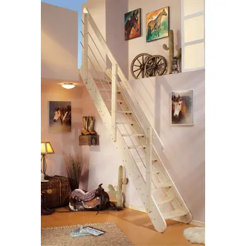 Zábradlí DOLLE BERN Materiál: Smrk, Zábradlí: Nerezová výplň