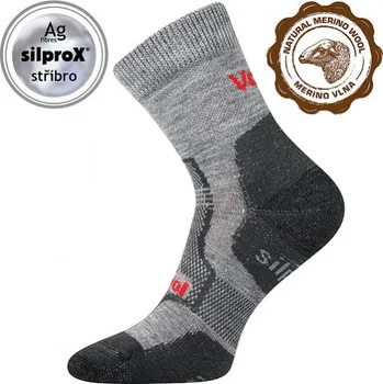 Pánské ponožky VoXX Boma Lonka Litex+ponožky VoXX GRANIT, ponožky VoXX GRANIT, VoXX, 110498 světle šedá 35-38 (23-25)